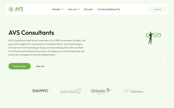 Screenshot di avsconsultants.nl