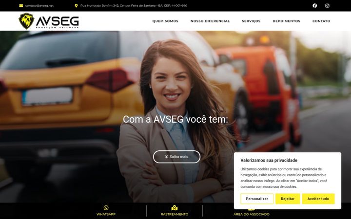 Skjermbilde av avseg.net