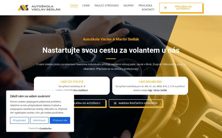 Screenshot of avsh.cz