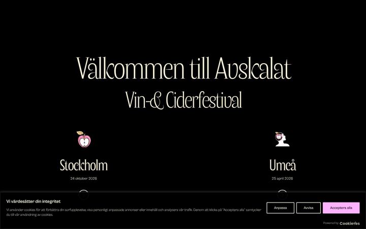 Screenshot of avskalat.nu