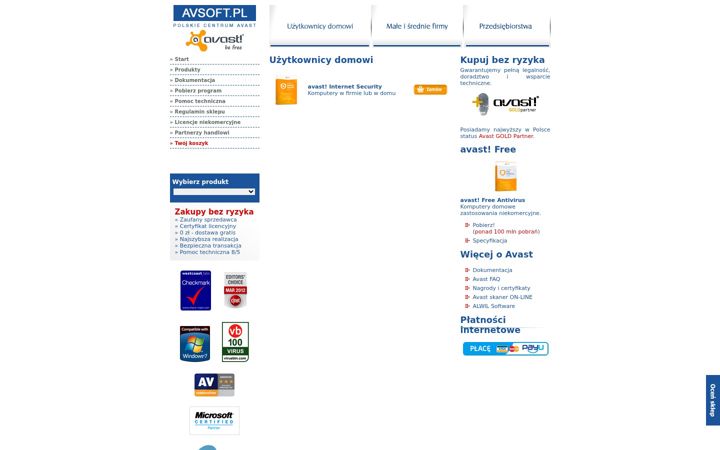 Screenshot of avsoft.pl