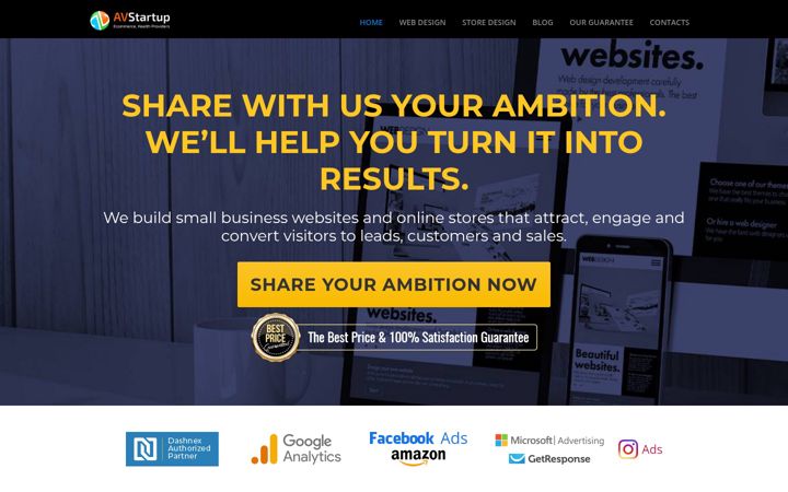 Screenshot of avstartup.com