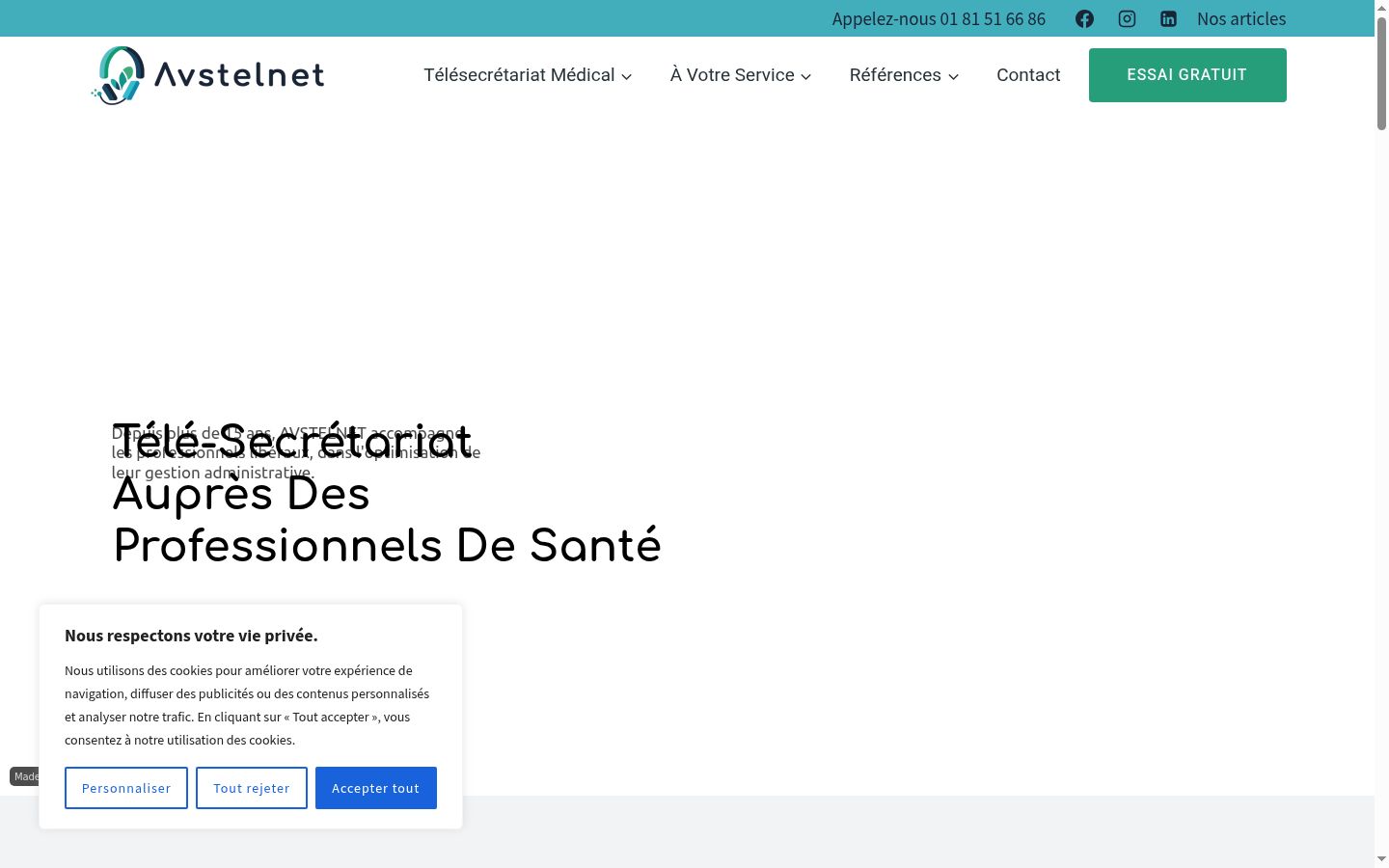 Screenshot tal-banner tal-kunsens muri qabel kwalunkwe interazzjoni