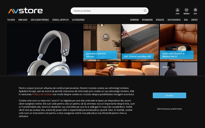 Screenshot of avstore.ro