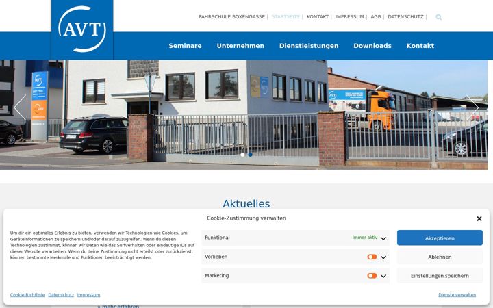 Screenshot του avt-akademie.de