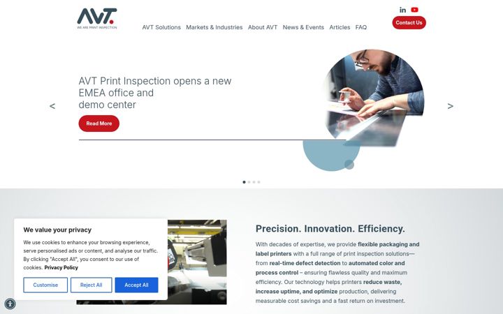 Screenshot of avt-inc.com