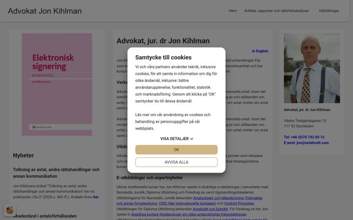 Screenshot of avtalsratt.com