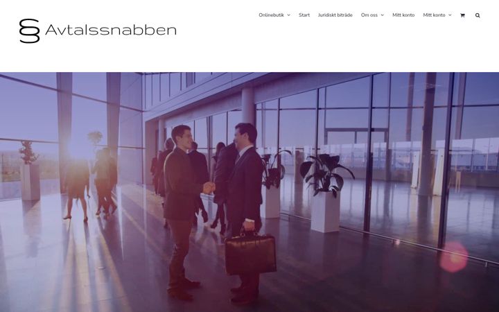 Screenshot of avtalssnabben.se