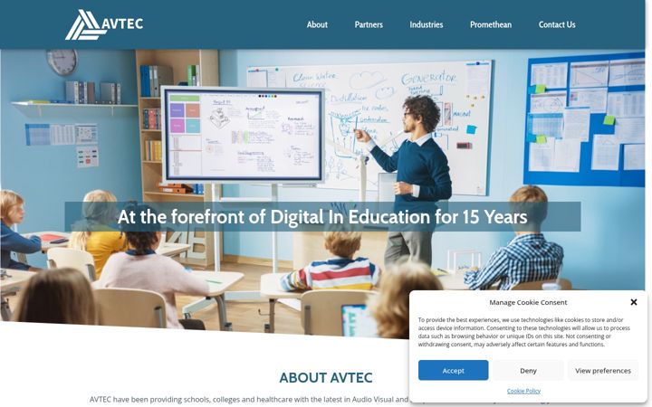 Snimka zaslona za avtec.ie