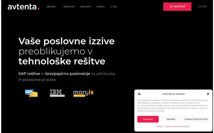 Screenshot of avtenta.si