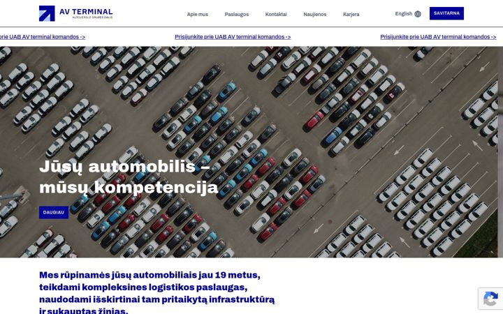Skjermbilde av avterminal.lt