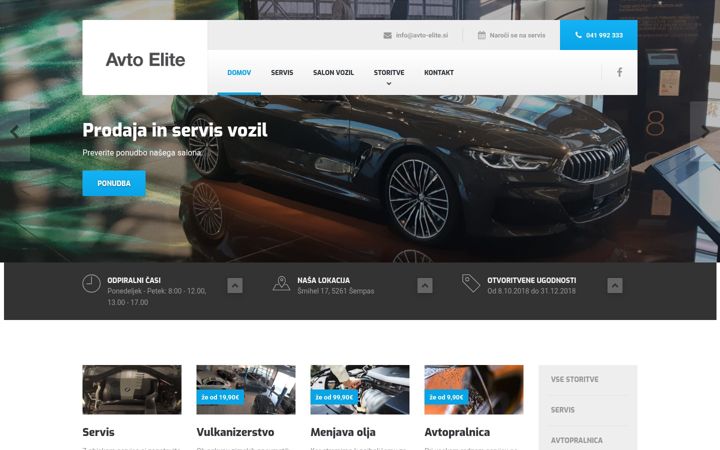 Skærmbillede af avto-elite.si