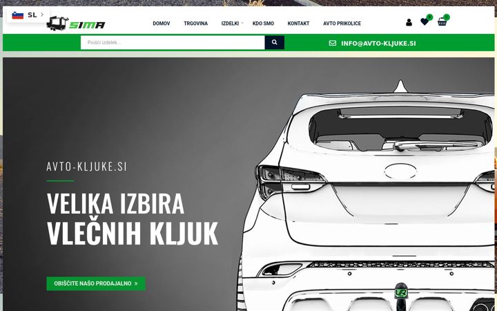 Snímek obrazovky avto-kljuke.si
