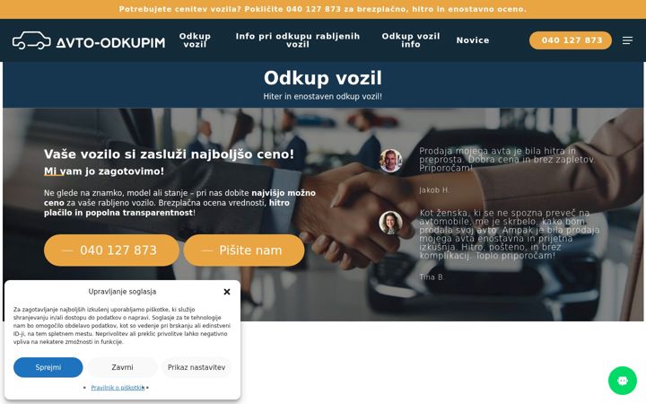 Snímek obrazovky avto-odkupim.si