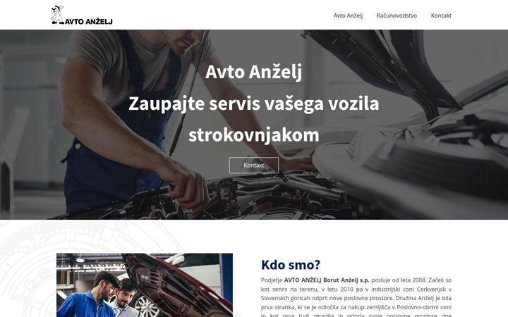 Snímek obrazovky avtoanzelj.si