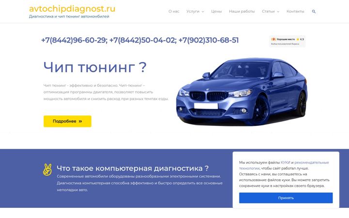 Captură de ecran a avtochipdiagnost.ru