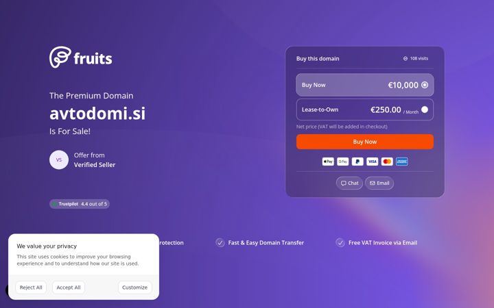 Screenshot di avtodomi.si
