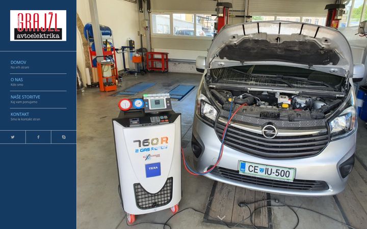 Skærmbillede af avtoelektrika-grajzl.si