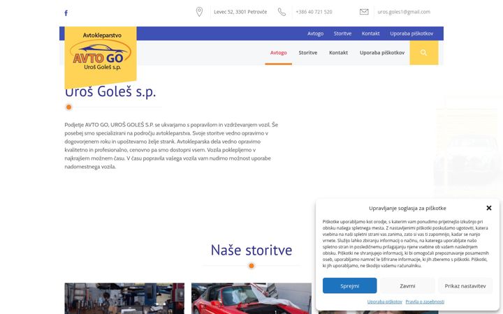 Screenshot ta' avtogo.si