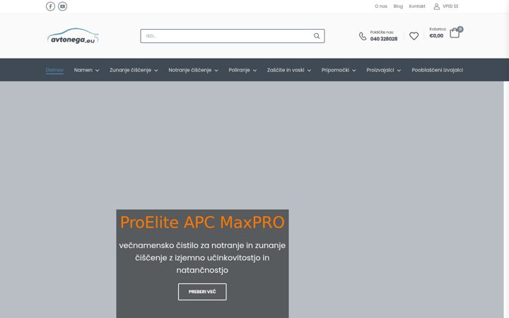 Screenshot of avtonega.eu