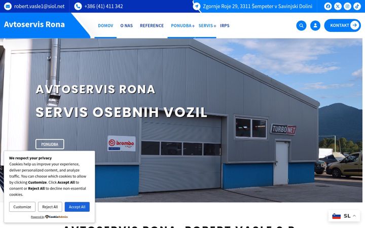 Screenshot of avtoservis-rona.com