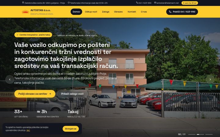 Screenshot of avtostan.si