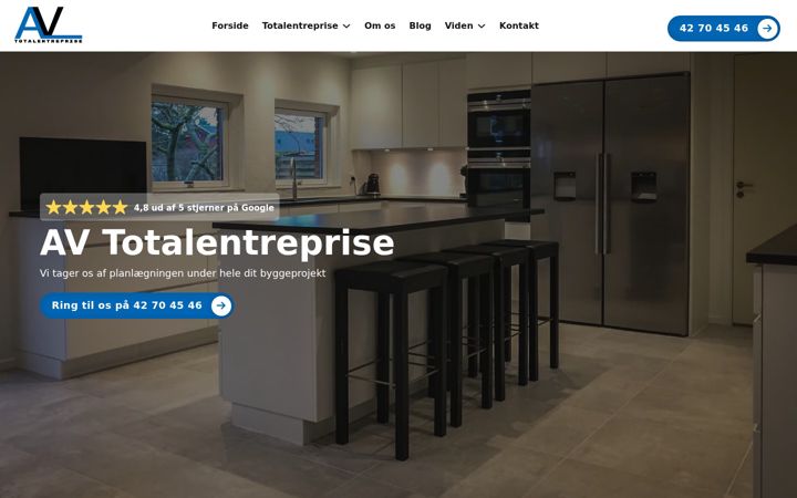 Screenshot of avtotalentreprise.dk