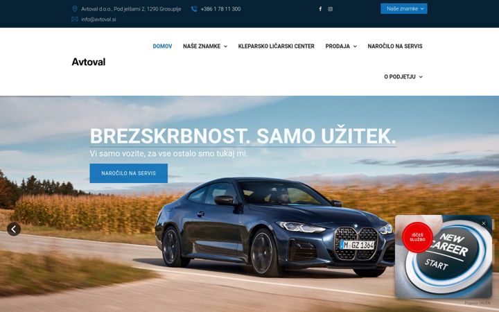 Screenshot of avtoval.si