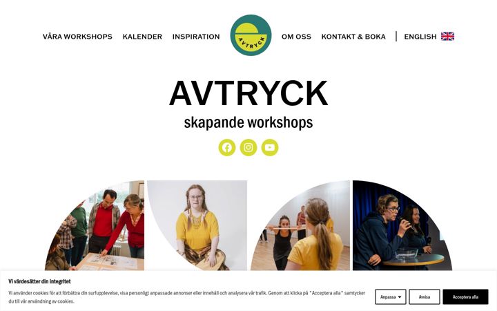 Screenshot of avtryck.se