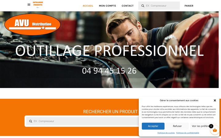 Screenshot ta' avu-distribution.fr