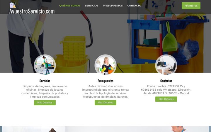 Screenshot of avuestroservicio.com