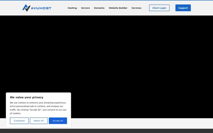 Screenshot of avuhost.com