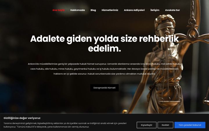 Screenshot of avukatedakuru.com