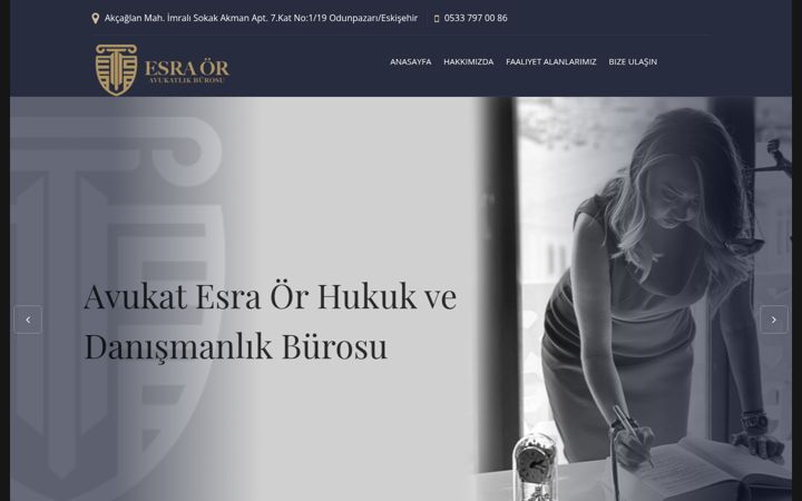 Screenshot of avukatesraor.com