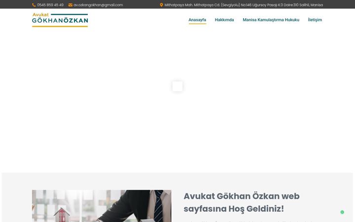 Screenshot of avukatgokhanozkan.com