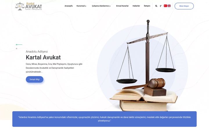 Screenshot of avukatkartal.com.tr