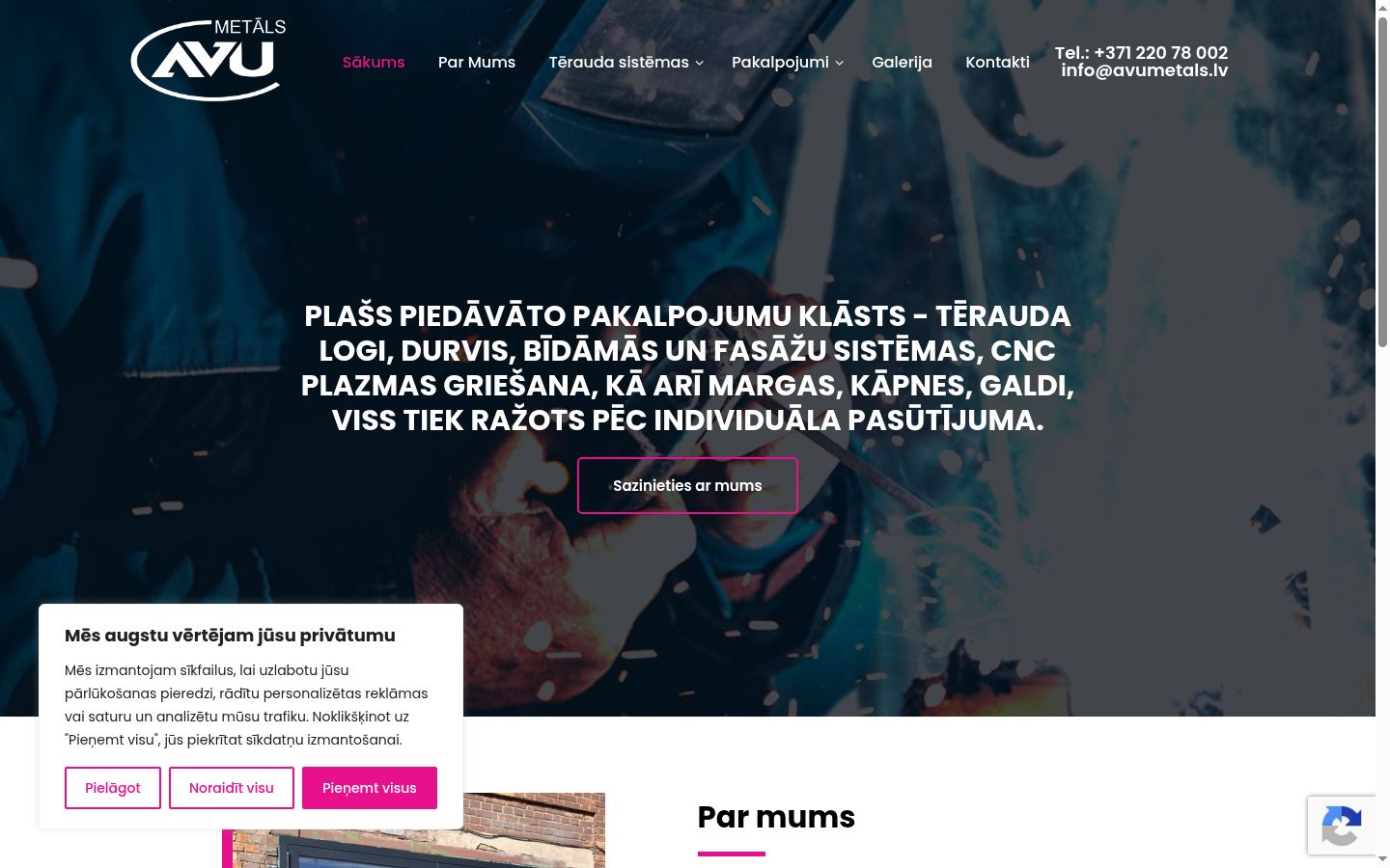 Screenshot tal-banner tal-kunsens muri qabel kwalunkwe interazzjoni