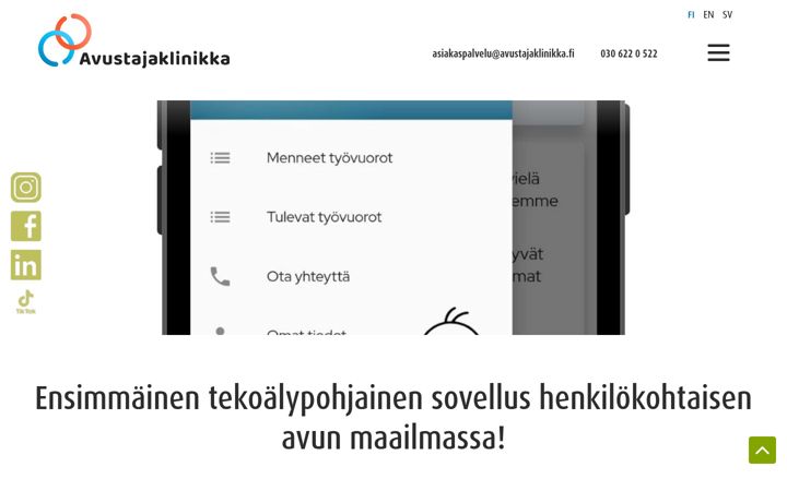 Screenshot of avustajaklinikka.fi
