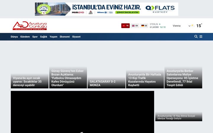Screenshot of avusturyagunlugu.com