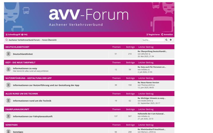 Screenshot of avv-forum.de