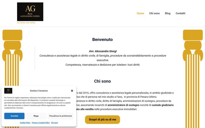 Posnetek zaslona avvalessandragiorgi.it