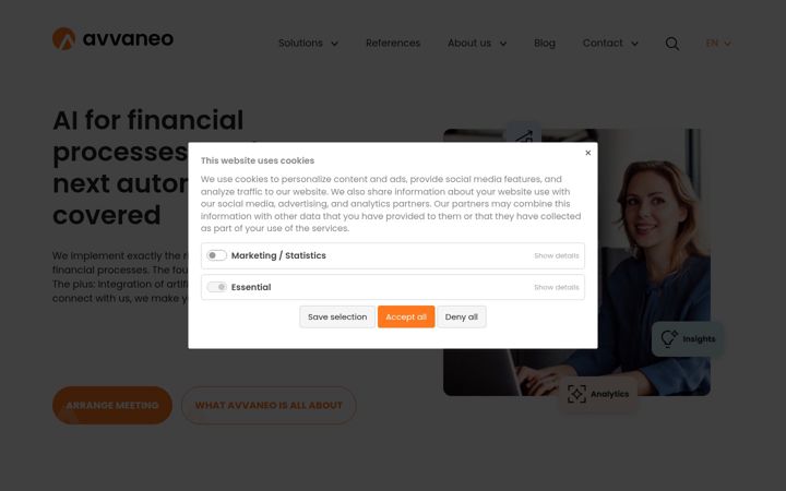 Screenshot of avvaneo.com