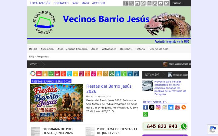 Captură de ecran a avvbarriojesus.org