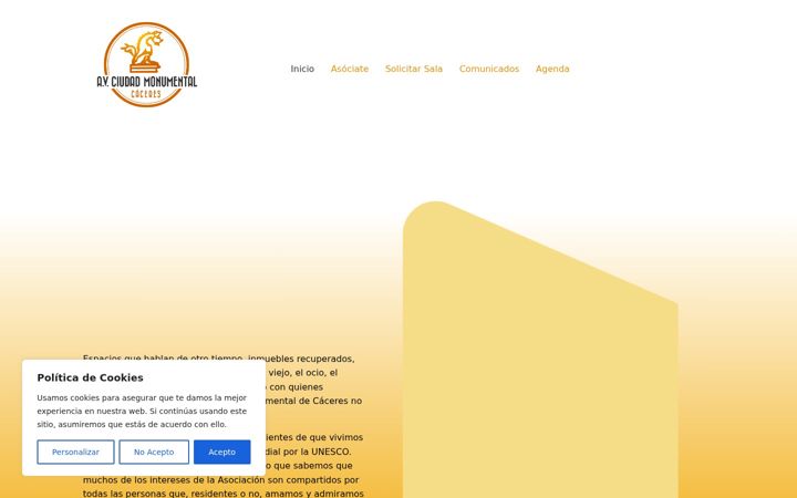 Screenshot of avvciudadmonumental.es