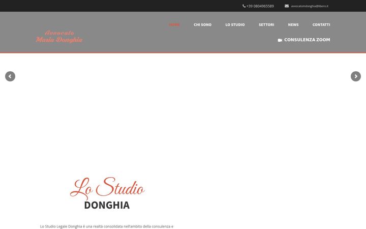Screenshot van avvdonghiamaria.it