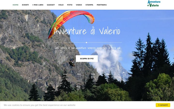 Screenshot of avventuredivalerio.it