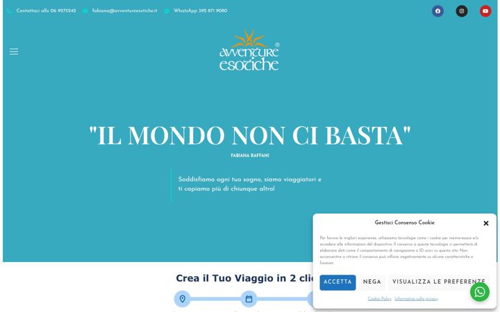 Screenshot of avventureesotiche.com