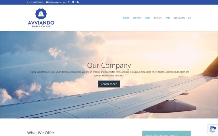 Screenshot of avviando.com