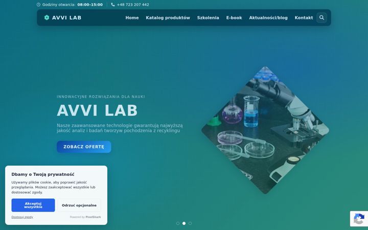 Screenshot of avvilab.com