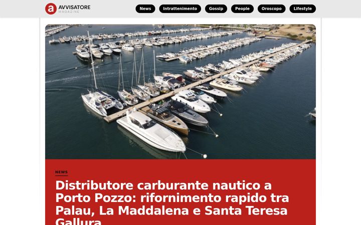 Screenshot of avvisatore.it